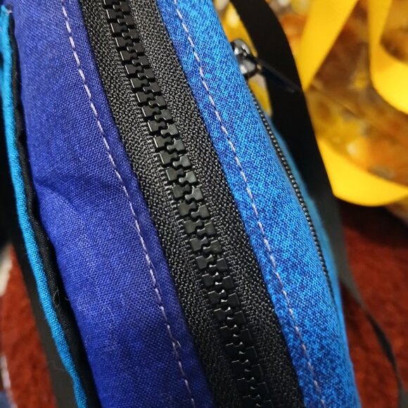 New Southwestern Sarape Satchel shoulder Bag Purse Blue Double handle Carryall - Picture 11 of 12